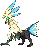 Shiny sprite for Silvally's Water type form.