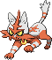 Shiny sprite for Torracat.