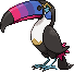 Shiny sprite for Toucannon.