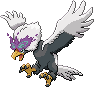 Normal sprite for Hisuian Braviary.