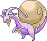 Shiny sprite for Hisuian Goodra.