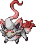 Normal sprite for Hisuian Zorua.