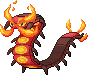 Normal sprite for Centiskorch.