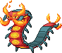 Shiny sprite for Centiskorch.