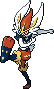 Normal sprite for Cinderace.