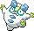 Shiny sprite for Galarian Darumaka.