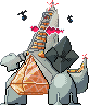 Shiny sprite for Gigantamax Duraludon.