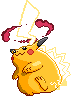 Shiny sprite for Gigantamax Pikachu.