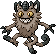 Normal sprite for Galarian Meowth.