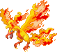 Shiny sprite for Galarian Moltres.