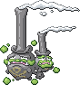 Normal sprite for Galarian Weezing.