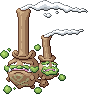 Shiny sprite for Galarian Weezing.