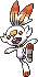 Normal sprite for Scorbunny.