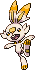 Shiny sprite for Scorbunny.