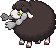 Shiny sprite for Wooloo.