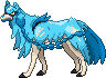 Shiny sprite for Zacian's original, scarred form.