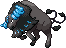 Normal sprite for Paldean Tauros' Aqua Breed form.