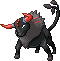 Shiny sprite for Paldean Tauros' Blaze Breed form.