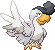 Normal sprite for Squawkabilly with white plumage.