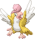 Shiny sprite for Squawkabilly with yellow plumage.