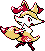 Gen 2 style normal sprite for Braixen.