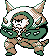 Gen 2 style normal sprite for Chesnaught.