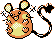 Gen 2 style normal sprite for Dedenne.