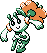 Gen 2 style normal sprite for orange flower Floette.