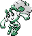 Gen 2 style normal sprite for white flower Floette.