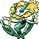Gen 2 style normal sprite for yellow flower Florges.