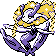 Gen 2 style shiny sprite for yellow flower Florges.