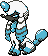 Gen 2 style normal sprite for Furfrou with La Reine trim fur.