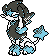 Gen 2 style shiny sprite for Furfrou with Star trim fur.