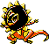 Gen 2 style shiny sprite for Heliolisk.