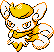 Gen 2 style shiny sprite for Meowstic's female form.