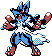 Gen 2 style normal sprite for Mega Lucario.
