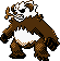 Gen 2 style shiny sprite for Pangoro.
