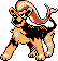 Gen 2 style normal sprite for Pyroar's female form.