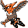 Gen 2 style normal sprite for Talonflame.