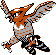 Gen 2 style shiny sprite for Talonflame.