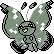 Gen 2 style shiny sprite for Vivillon's Jungle pattern.