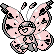 Gen 2 style shiny sprite for Vivillon's Love pattern.