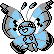 Gen 2 style shiny sprite for Vivillon's Marine pattern.