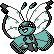 Gen 2 style normal sprite for Vivillon's River pattern.