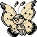 Gen 2 style shiny sprite for Vivillon's Sandstorm pattern.