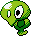 Gen 2 style normal sprite for Zygarde's core form.