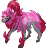 Old shiny sprite for Zamazenta's original, scarred form. The pink is much brighter than the new GPX sprite.